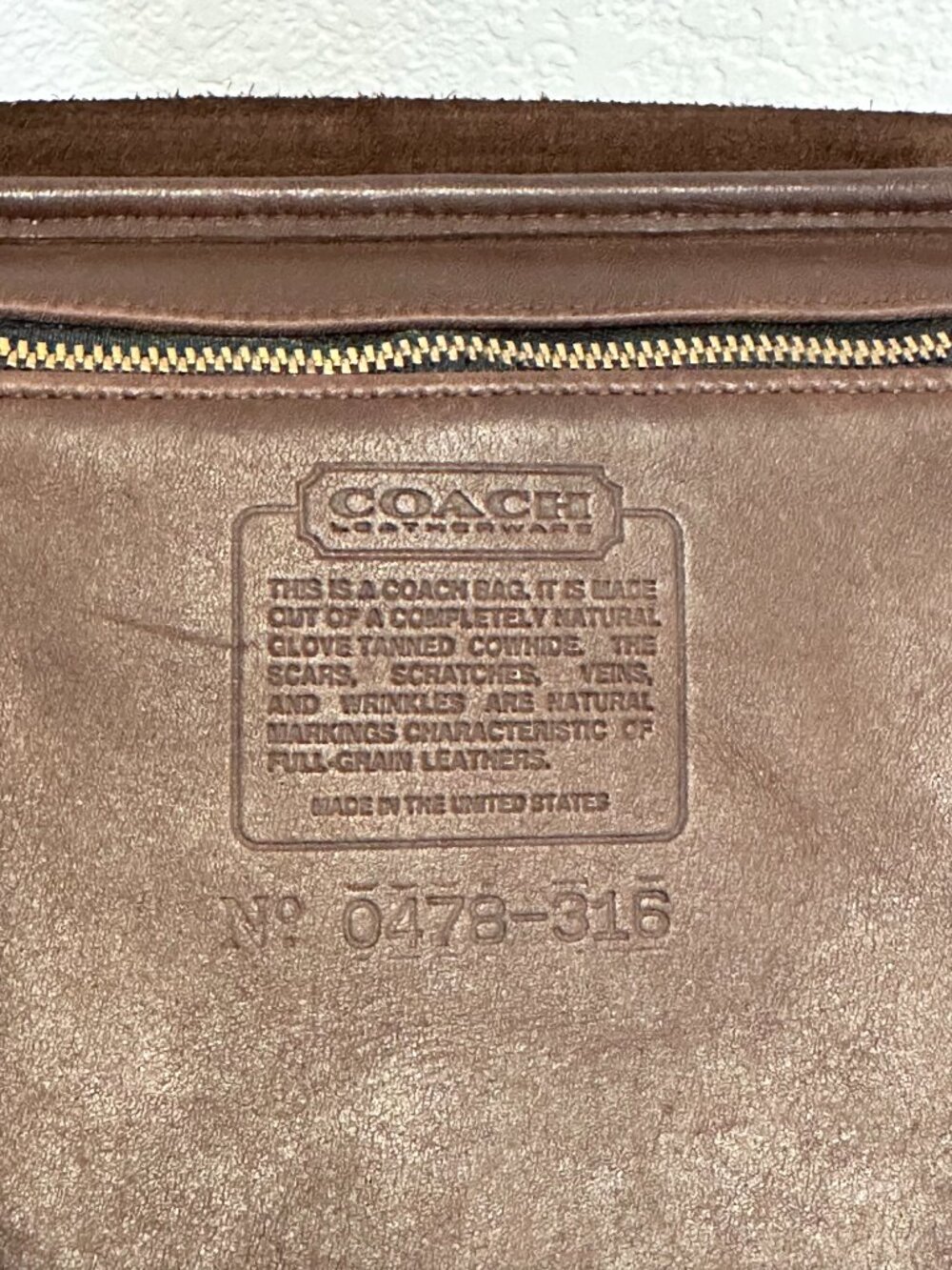 COACH Bradley Bucket Bag - Mahogany Leather - Crossbody - USA pre-1994 - Picture 7 of 9